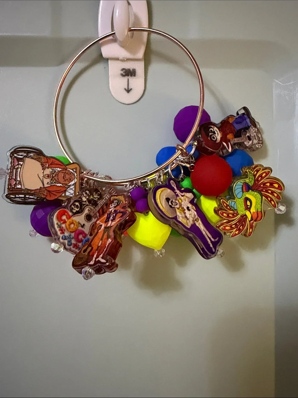 Colorful Coco Charms Bangle Bracelet - Multicolor Women’s Accessory
